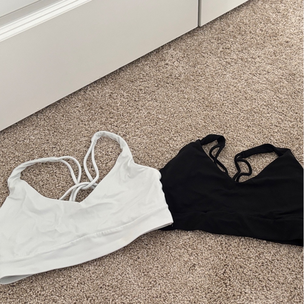 Athleta Solace Black and White Sports Bras!